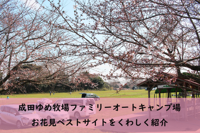 成田ゆめ牧場ファミリーオートキャンプ場 レポ 桜が多いお花見おすすめサイトと場内設備をくわしく紹介 そらいろキャンプ
